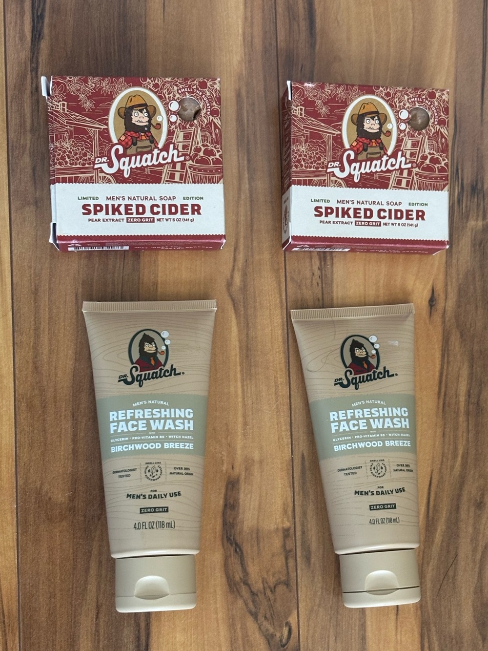 Dr. Squatch Refreshing Face Wash and bath body natural soap bar